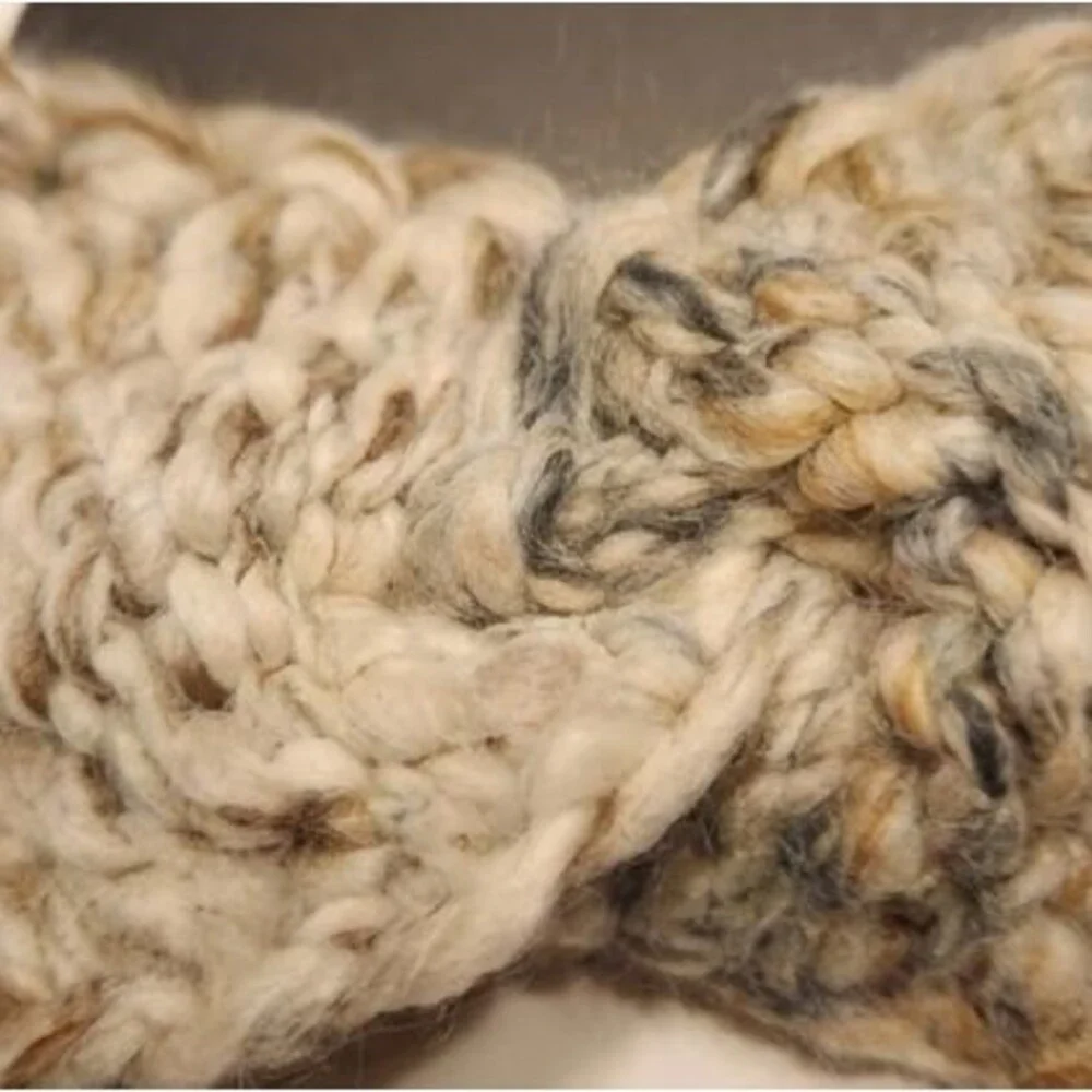 Crochet Ear Warmer – Handmade Winter Headband / Criss Cross Twisted Head Wrap